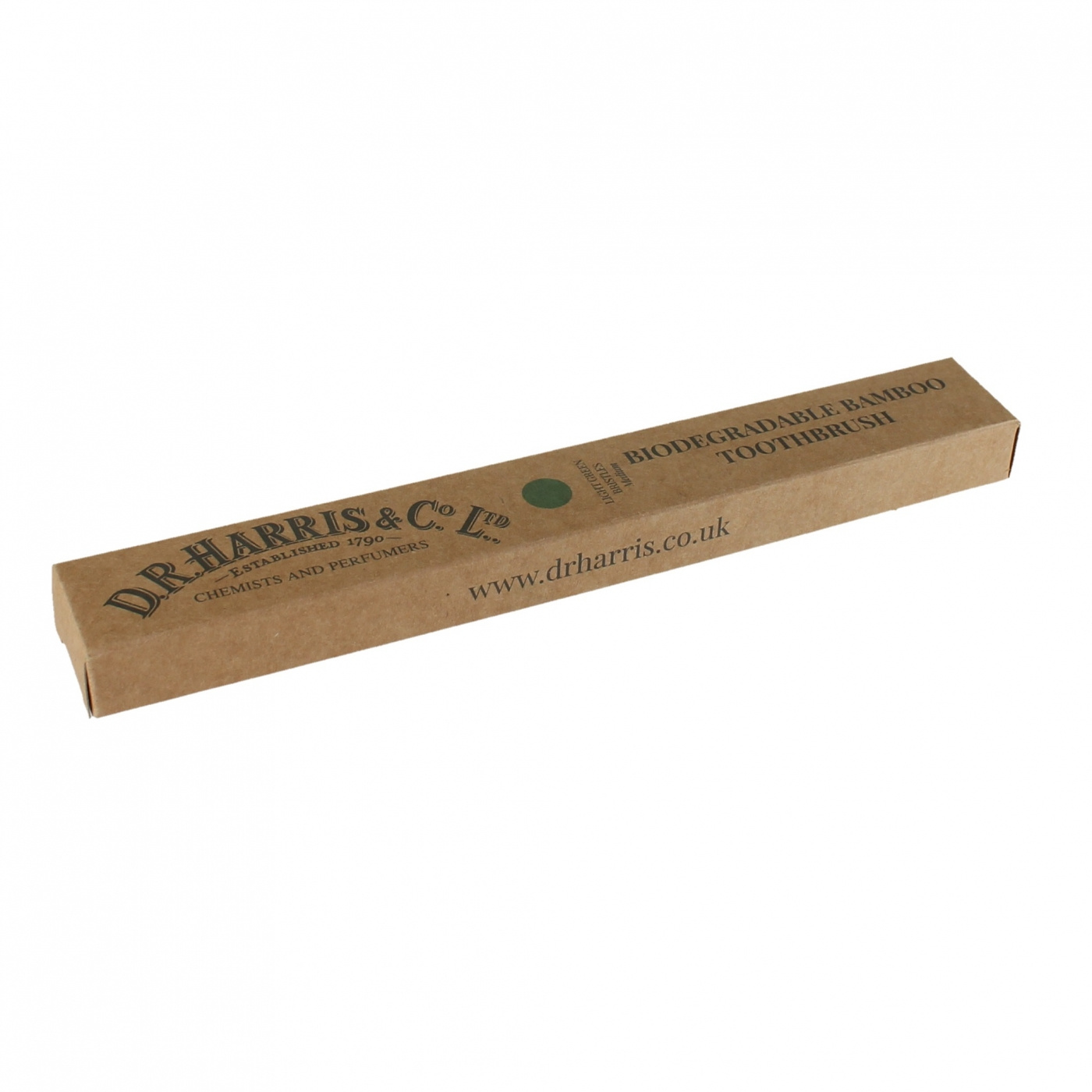 Light Green Bristle Biodegradable Bamboo Toothbrush - One Size