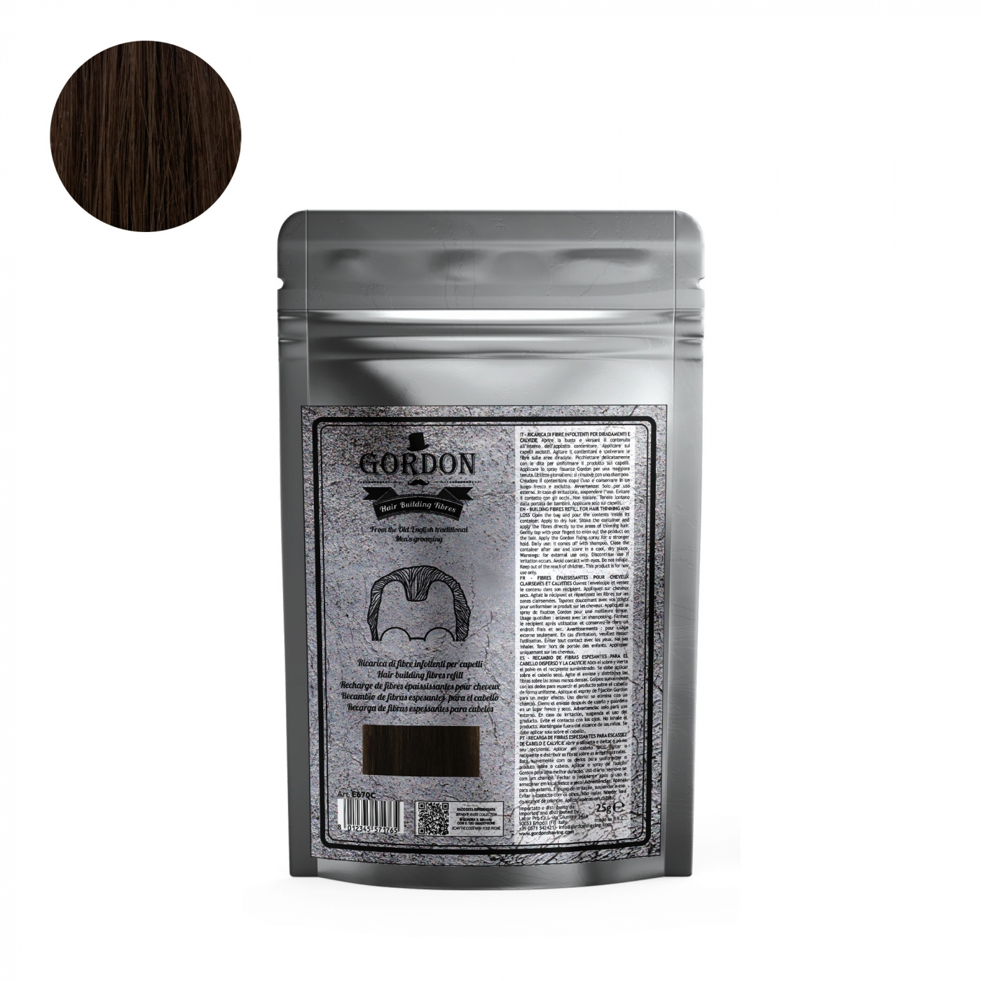 Hair Buidling Fibers Dark Brown - Refill 25 g
