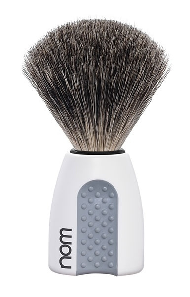 Erik Shaving Brush, Pure Badger, Handle Material Plastic White