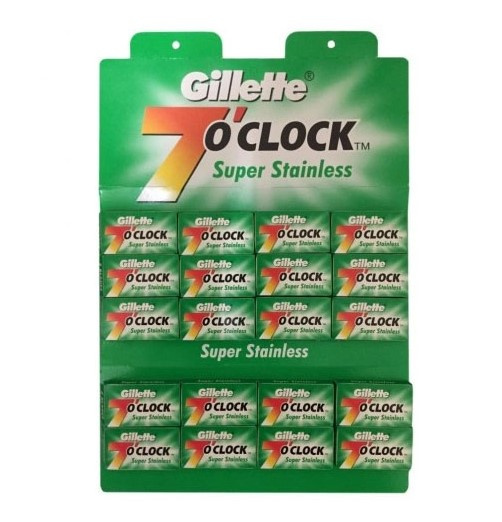 7 o'clock Super Stainless Dubbelrakblad x100
