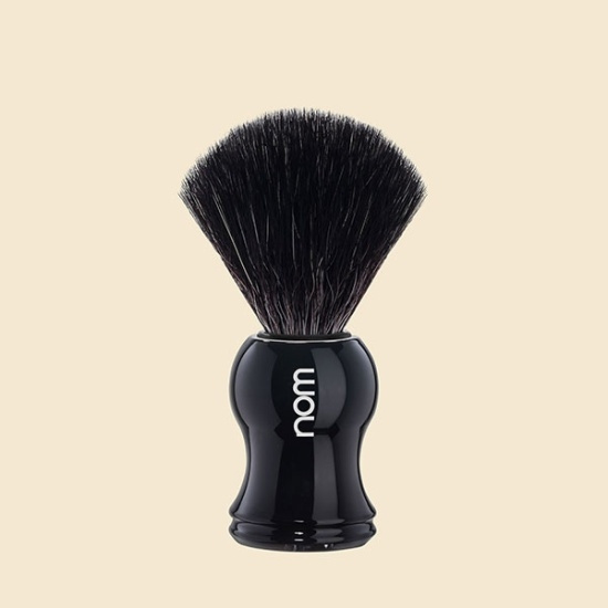 Gustav Shaving Brush, Black Fibre, Handle Material Plastic Black