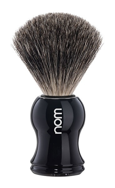 Gustav Shaving Brush, Pure Badger, Handle Material Plastic Black