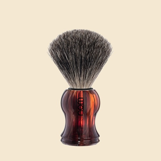 Gustav Shaving Brush, Pure Badger, Handle Material Plastic Havanna