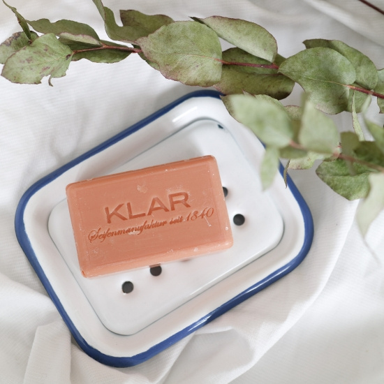 Klars Soap Dish White/blue