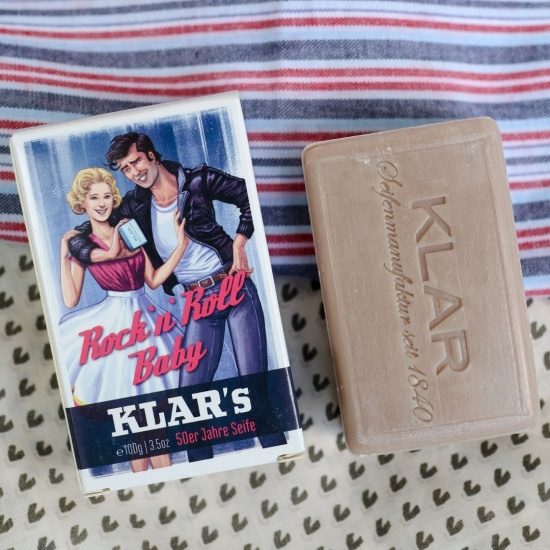 Klar's Special Edition Of 50 Retro Soap a Rock'n'roll Palm Oil Free