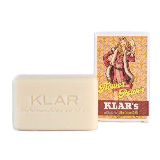 Klar's Special Edition Of 70 Retro Soap a Flower Power Palm Oil Free