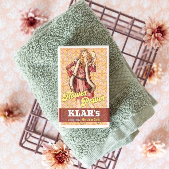 Klar's Special Edition Of 70 Retro Soap a Flower Power Palm Oil Free