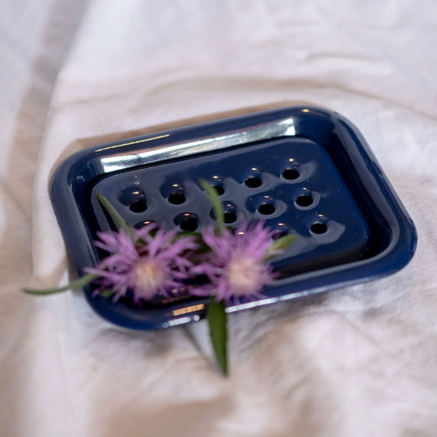 Navy Blue Soap Dish