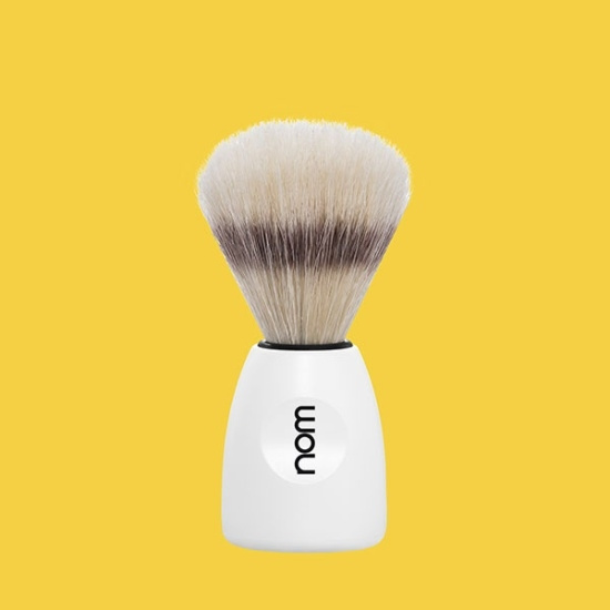 Lasse Shaving Brush, Pure Bristle, Handle Material Plastic White