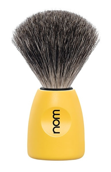 Lasse Shaving Brush, Pure Badger, Handle Material Plastic Lemon