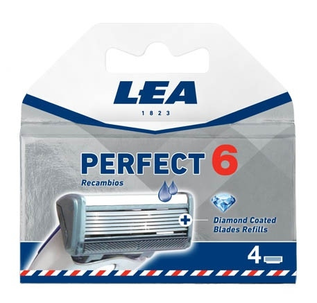 Lea Perfect 6 Evolution System. 6 Blade + 1 Precisian Diamond Refills - Pack