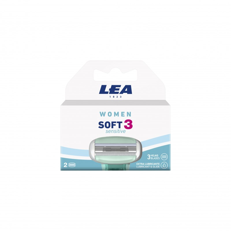 Women Soft 3 Sensitive Razor Blades - 2 pack