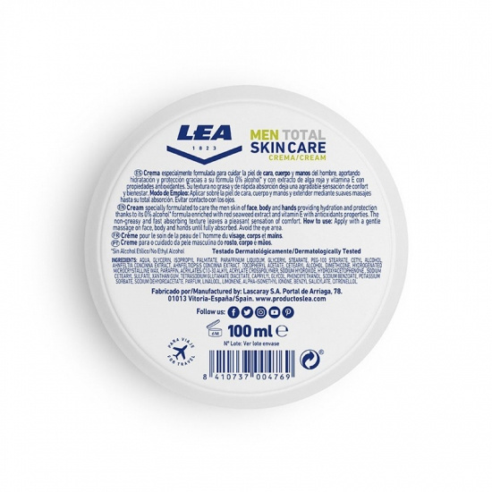 Men Total Skincare Cream - 100 Ml