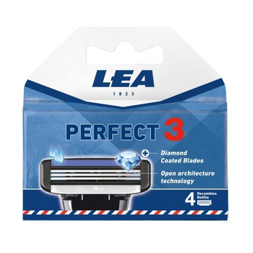 Recambios Sistema Afeitado Lea Perfect 3 - Pack 4 Uds