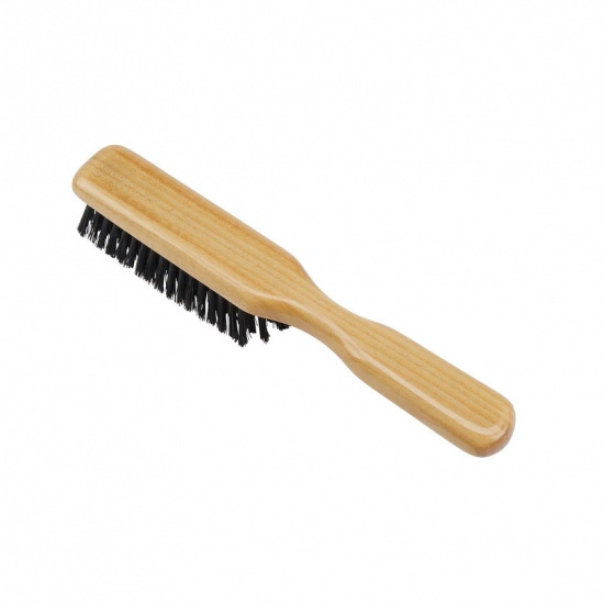 Handmade Satinwood Pure Black Bristle Narrow Brush