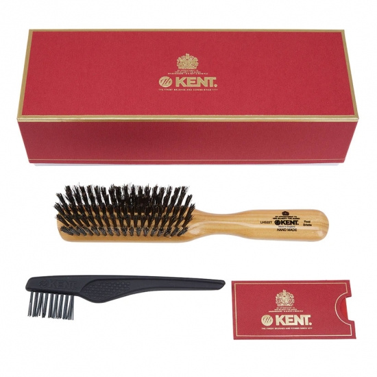 Handmade Satinwood Pure Black Bristle Narrow Brush