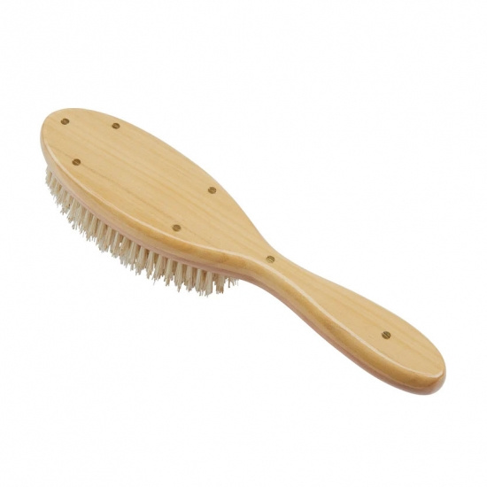 Handmade Satinwood Pure White Bristle Oval Brush