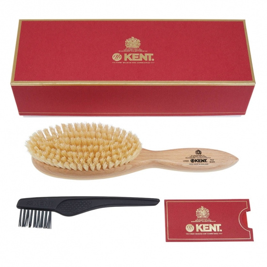 Handmade Satinwood Pure White Soft Bristle Oval Brush