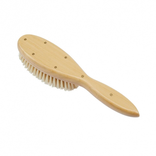 Handmade Satinwood Pure White Soft Bristle Oval Brush
