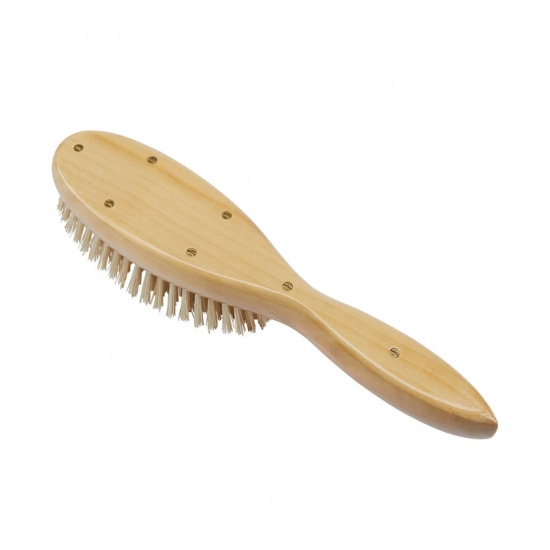 Handmade Satinwood Pure White Bristle Oval Brush