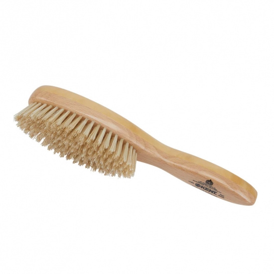 Handmade Satinwood Pure White Bristle Oval Brush