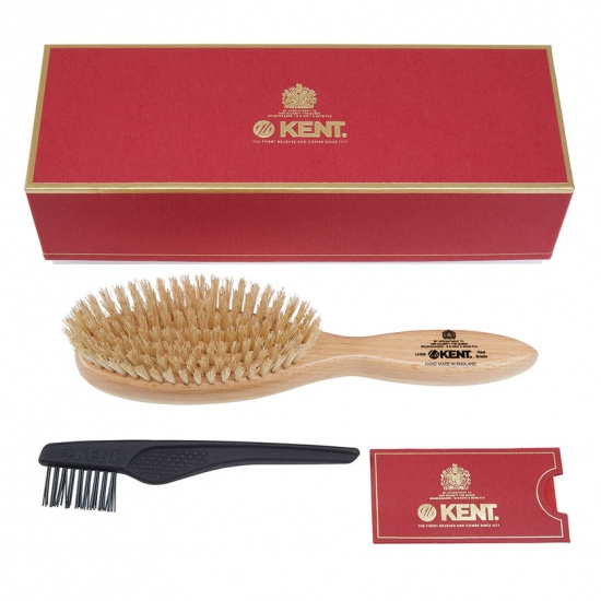 Handmade Satinwood Pure White Bristle Oval Brush