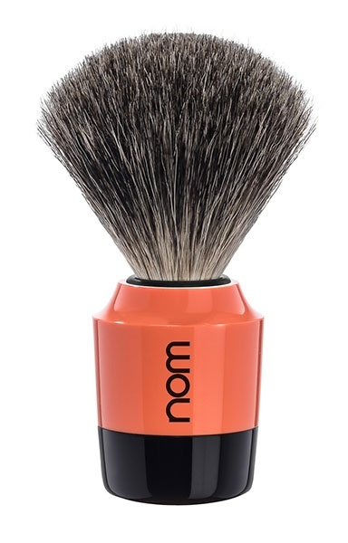 Marten Shaving Brush, Pure Badger, Handle Material Plastic Black/coral