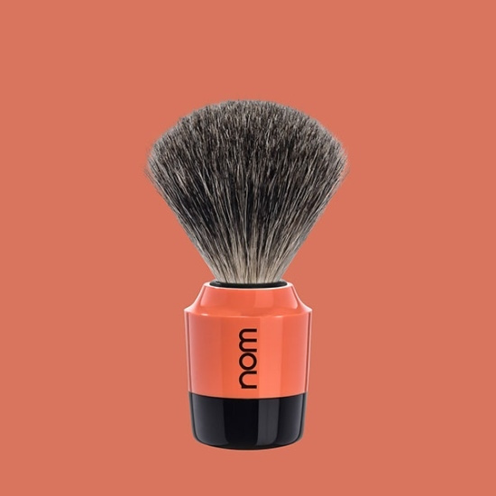 Marten Shaving Brush, Pure Badger, Handle Material Plastic Black/coral