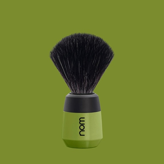 Max Shaving Brush, Black Fibre, Handle Material Plastic Olive