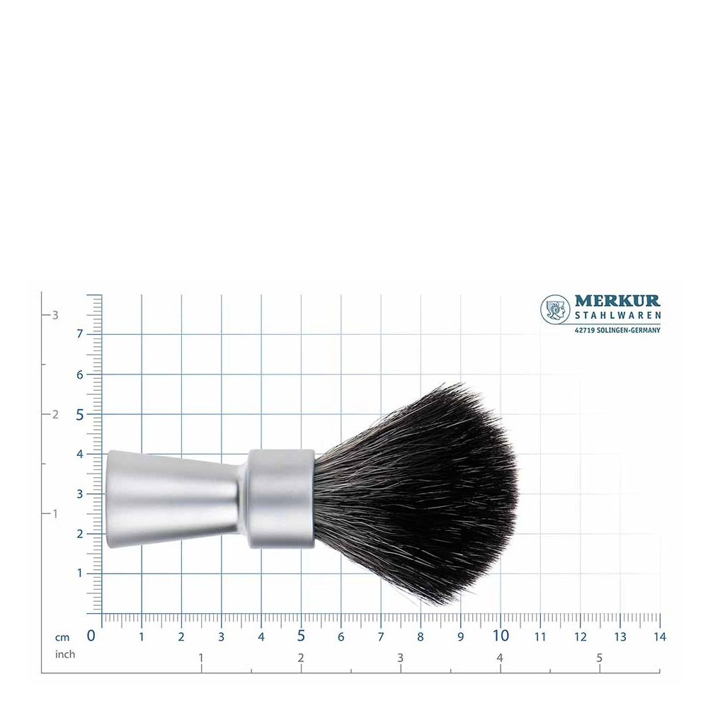Shaving Brush 1100, Black Fibre, Synthetic, Matt Chrome