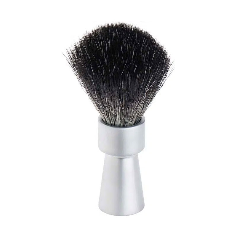Shaving Brush 1100, Black Fibre, Synthetic, Matt Chrome