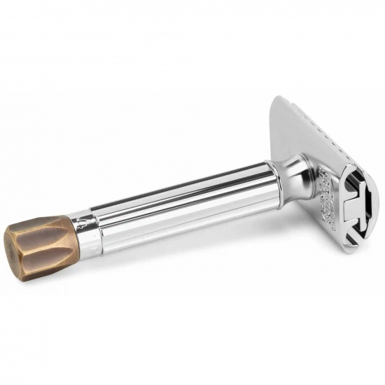 Top Plate + Metal Knob Antique Brass, Razor 500