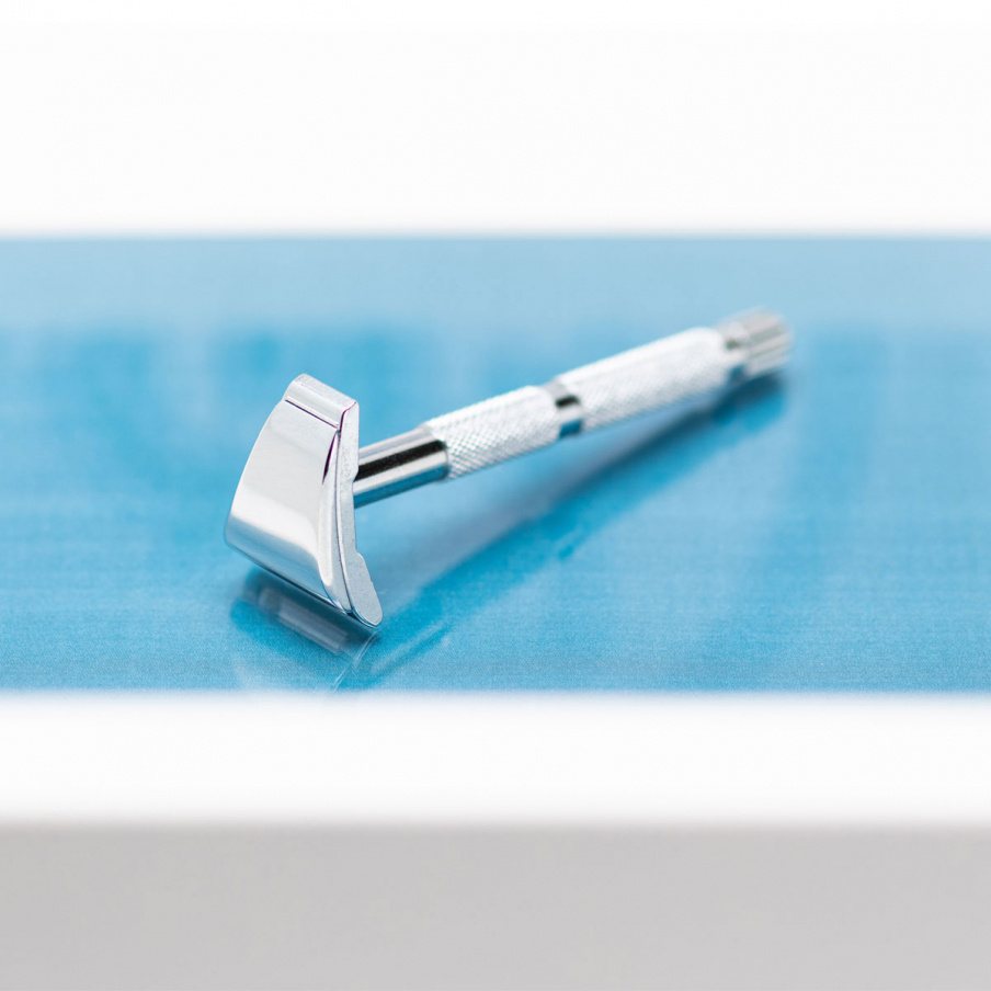 Beard and Moustache Razor Chrome