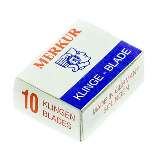 Moustache and eye brow razor blade x10