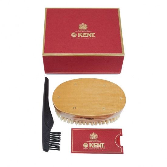 Handmade Satinwood Military Style Pure White Soft Bristle Brush