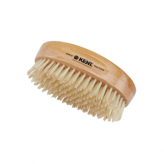 Handmade Satinwood Military Style Pure White Bristle Brush