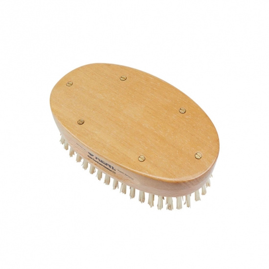 Handmade Satinwood Military Style Pure White Bristle Brush