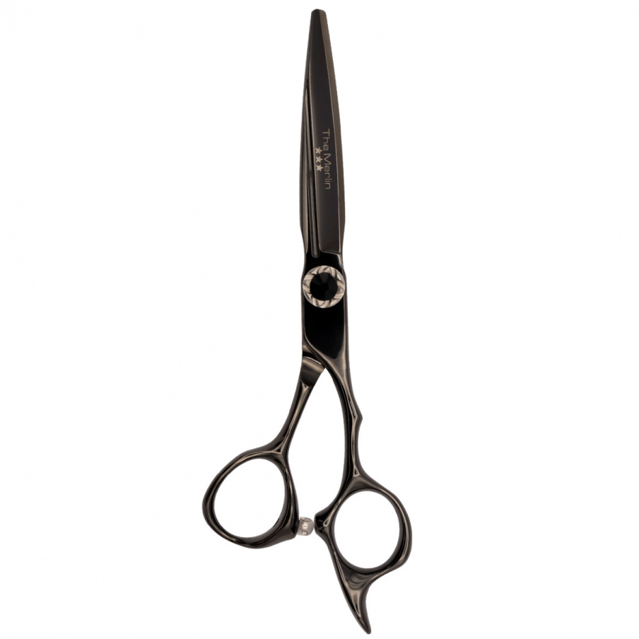 The Merlin Black Titanium 6.0 Scissors - 440C Pro