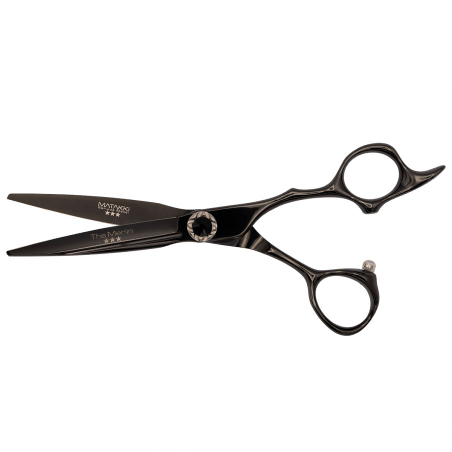 The Merlin Black Titanium 6.0 Scissors - 440C Pro