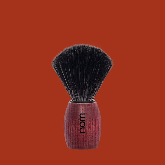 Ole Shaving Brush, Black Fibre, Handle Material Blushed Ash