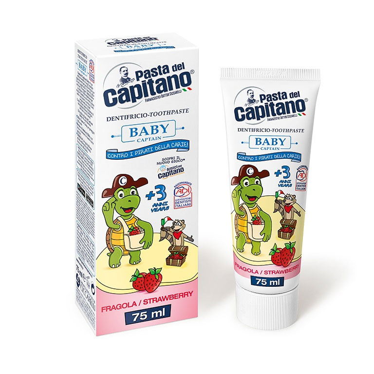 Baby Captain Toothpaste Plus 3 years Strawberry - 75 ml