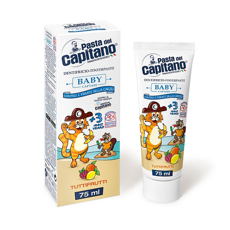 Baby Captain Toothpaste Tutti Frutti Plus 3 years - 75 ml