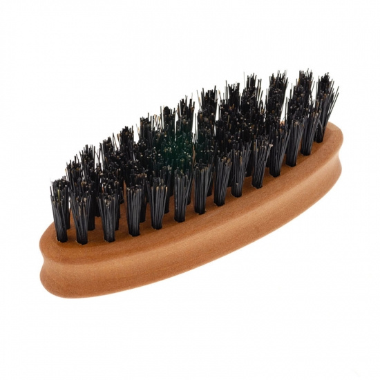 Small Beard Brush Pearwood - Wild Boar Bristles