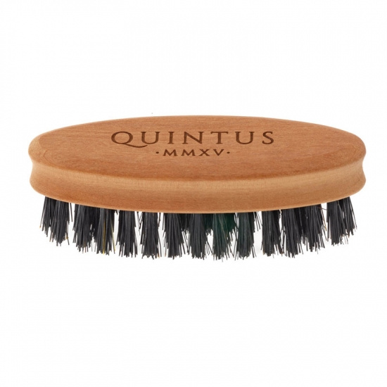 Small Beard Brush Pearwood - Wild Boar Bristles