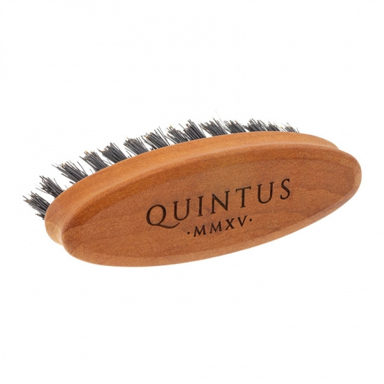 Small Beard Brush Pearwood - Wild Boar Bristles