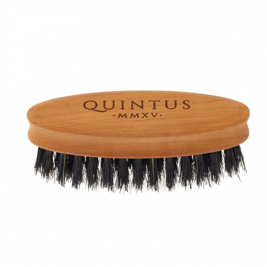 Small Beard Brush Pearwood - Soft Natural Bristles