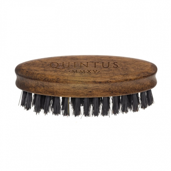 Small Beard Brush Walnut - Wild Boar Bristles