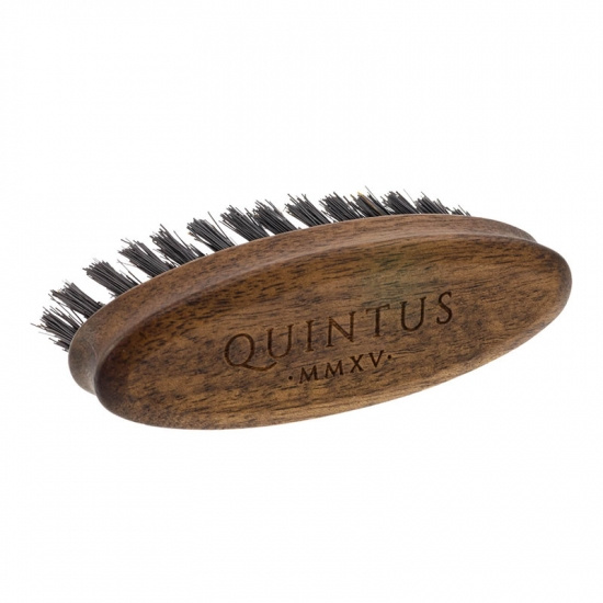 Small Beard Brush Walnut - Wild Boar Bristles