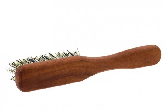 Small Vegan Beard Brush With Handle - Tampico Fibers
