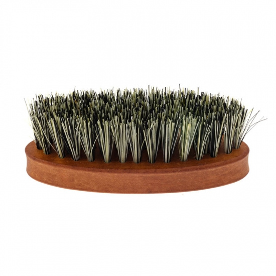 Small Vegan Beard Brush Pearwood - Tampico Fibers